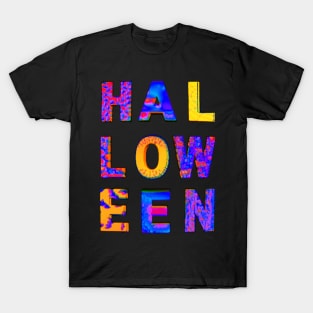 HALLOWEEN Scary Spooky Goopy Letters T-Shirt